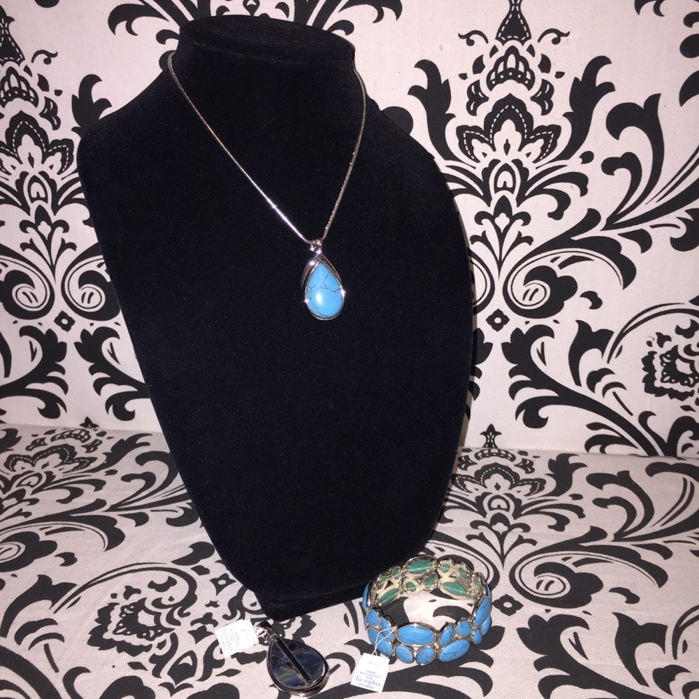 Lia Sophia bracelet and interchangeable necklace